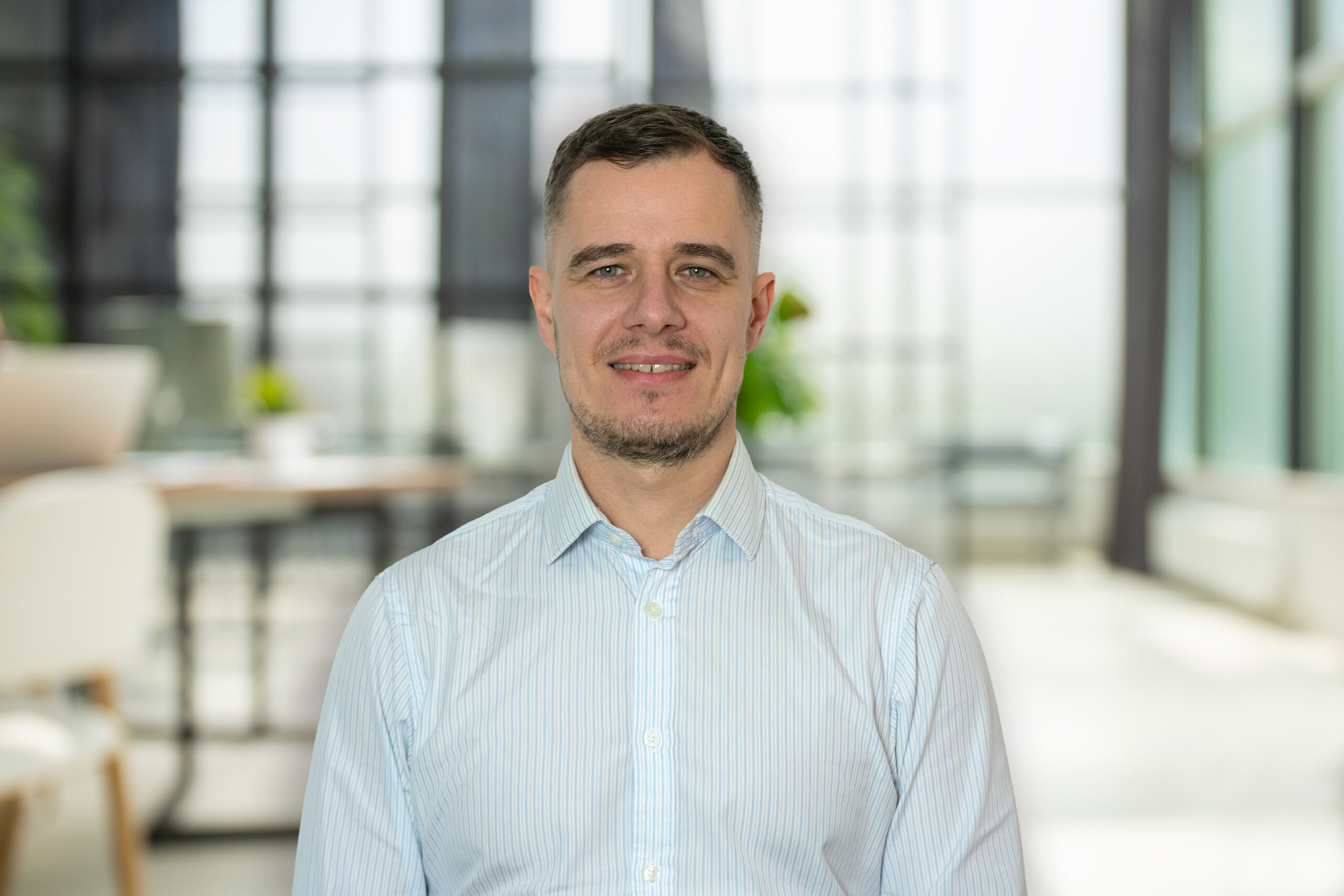 Business office without people with blurred bokeh background